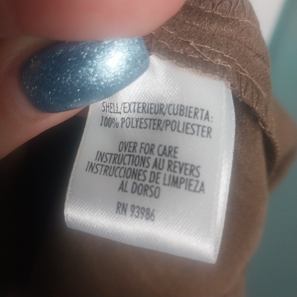 August Max Woman faux suede button up 1970s top - Picture 11 of 15